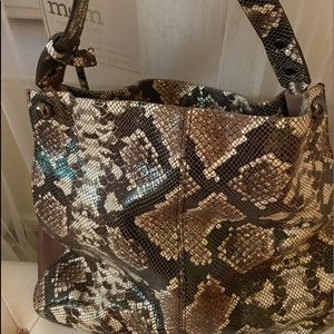Vince Camuto purple snake skin bag!